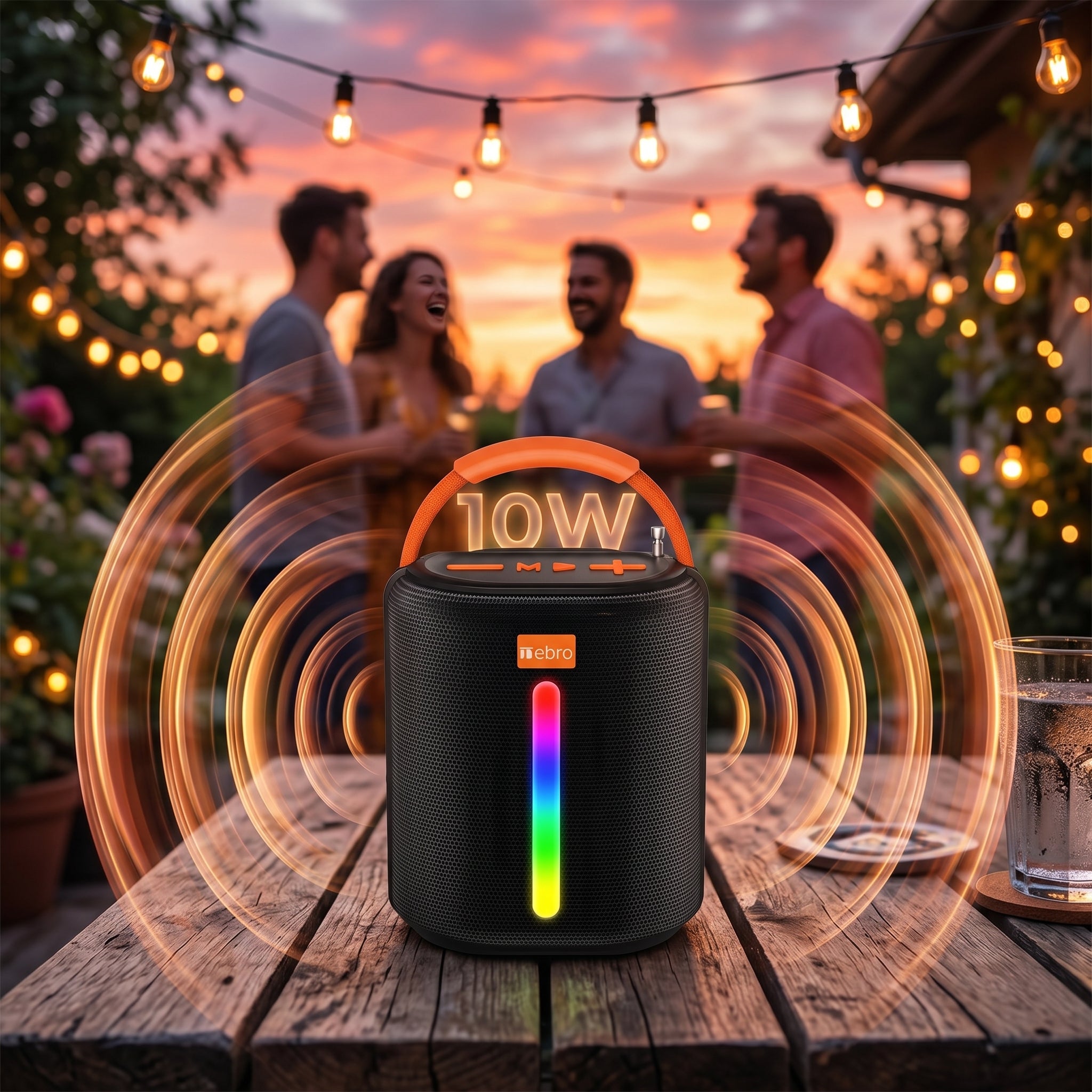 Bocina Bluetooth NEBRO WG601 Bluetooth 53 10W Solar