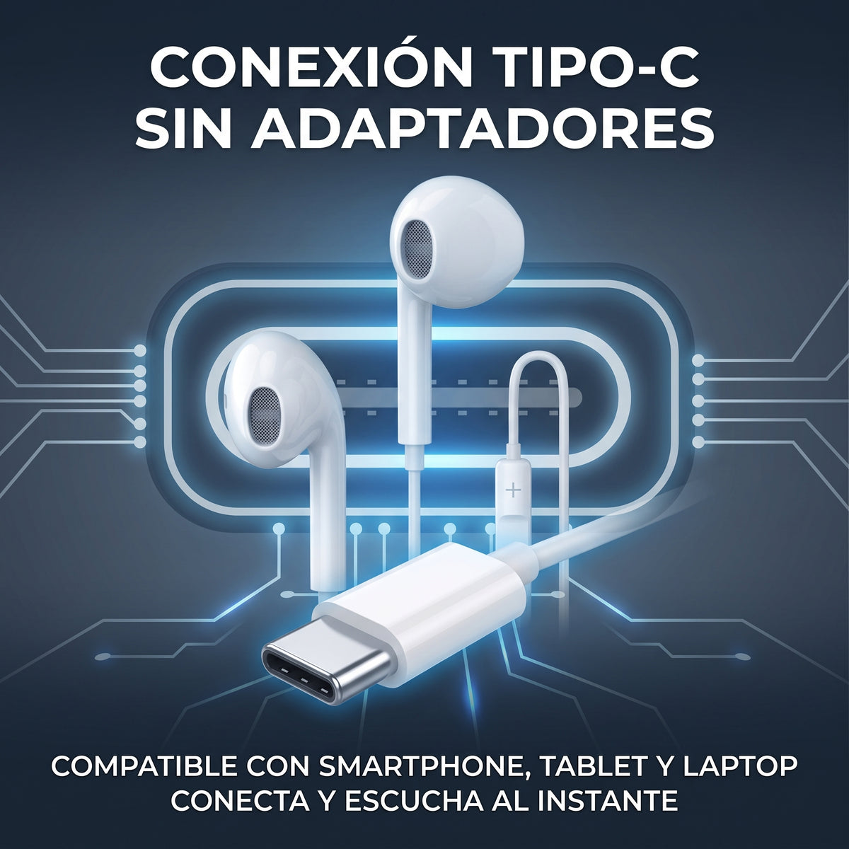 Audífonos Tipo-C Nebro WJ-005 con Driver de 14mm Sonido HiFi