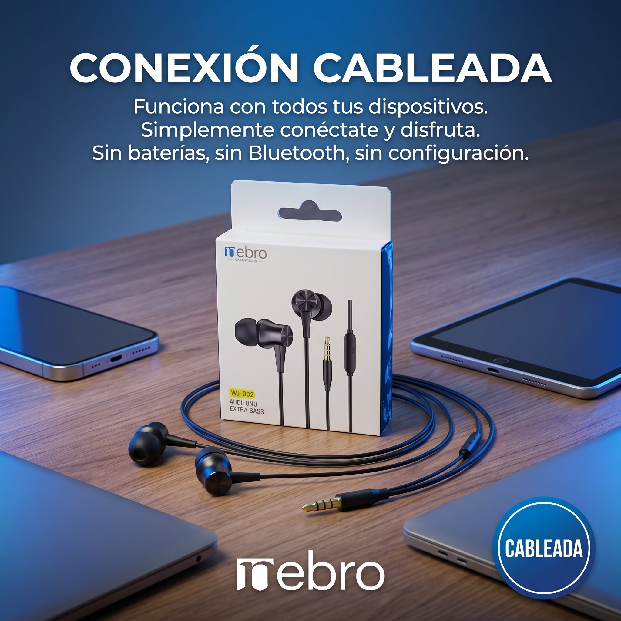 Audífonos Alámbricos NEBRO WJ002