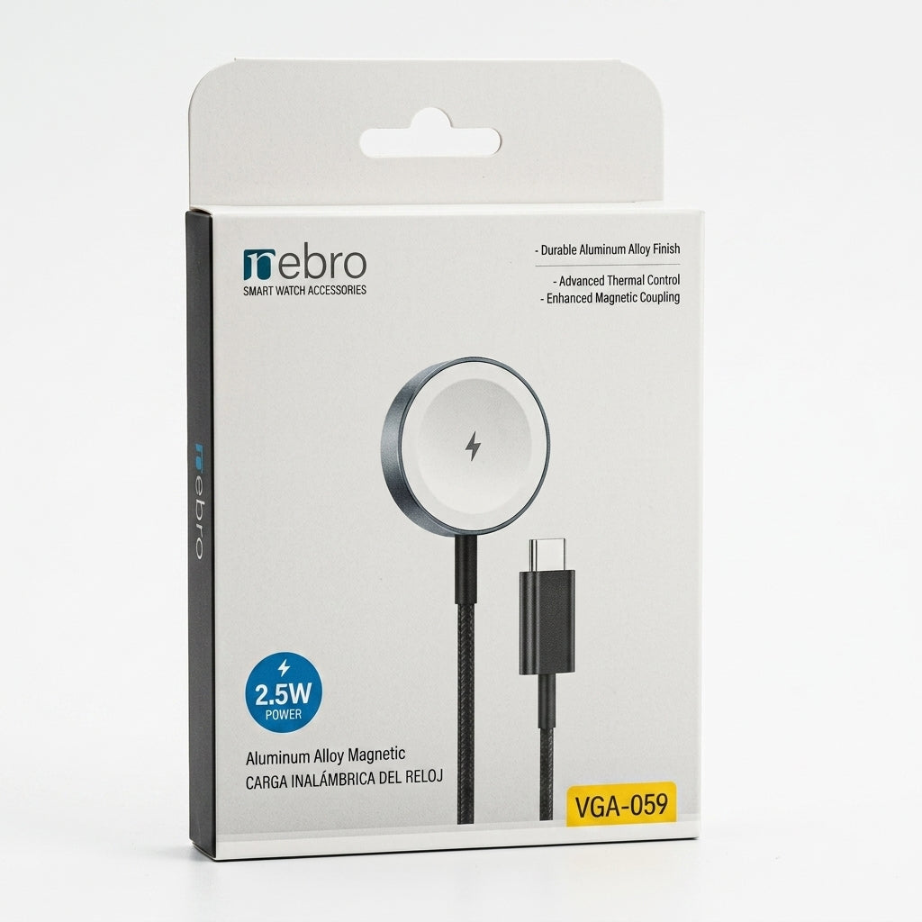 Cable MagSafe 2.5W Nebro VGA-059 Cargador para Reloj