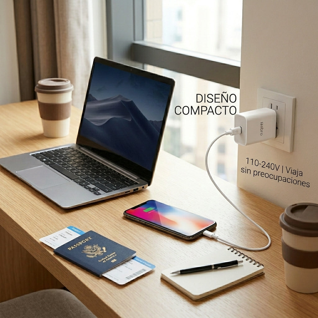 Cargador USB Nebro VGA-050 2.4A Carga Rápida y Segura
