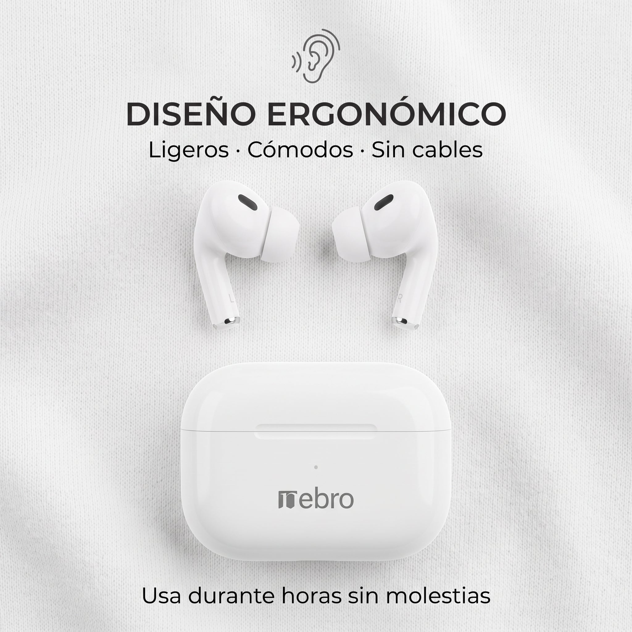 Audífonos Inalámbricos Nebro-W5: Cancelación de Ruido Deep Bass