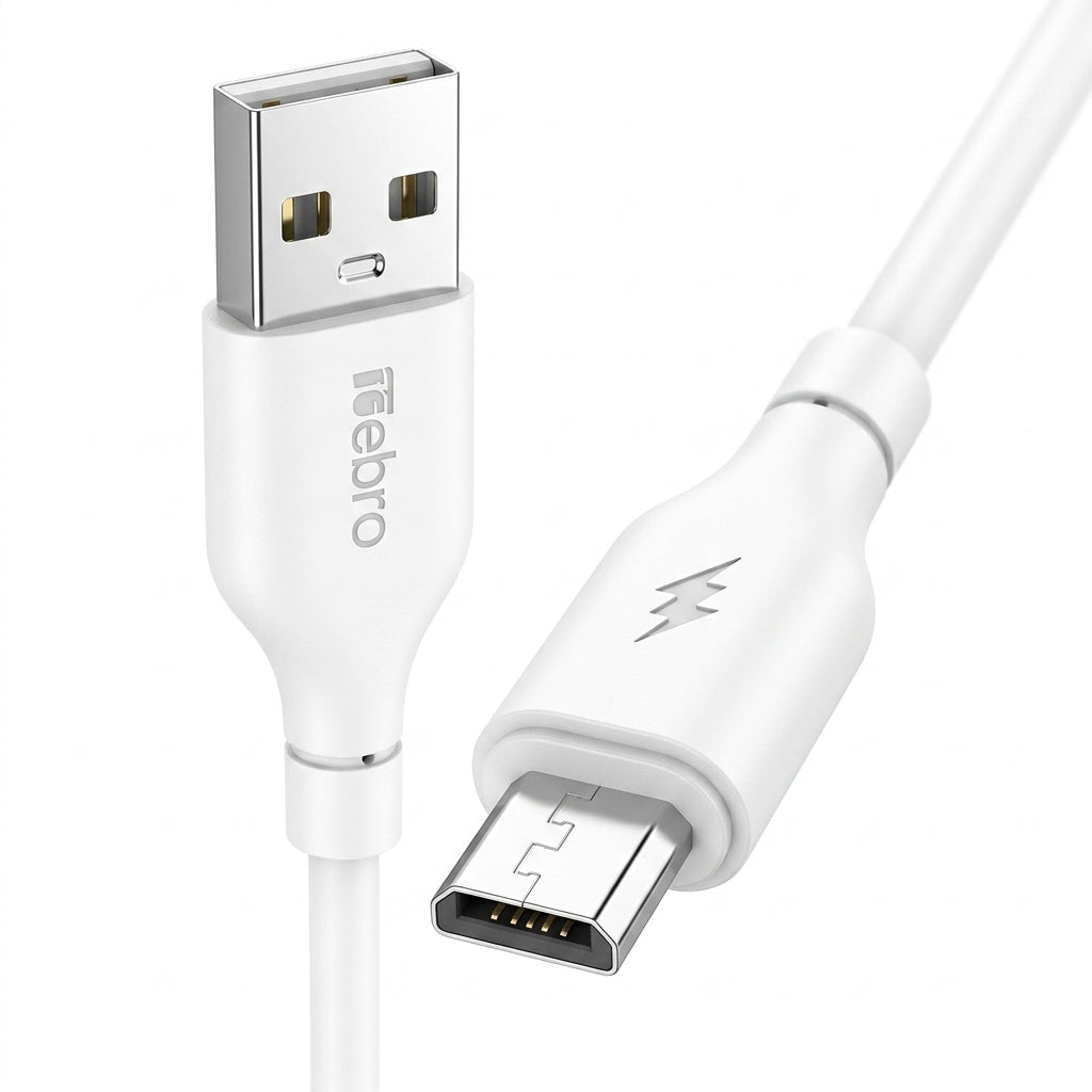 Cable Micro USB NEBRO WD-25M 2.4A 2 Metros Carga Rápida