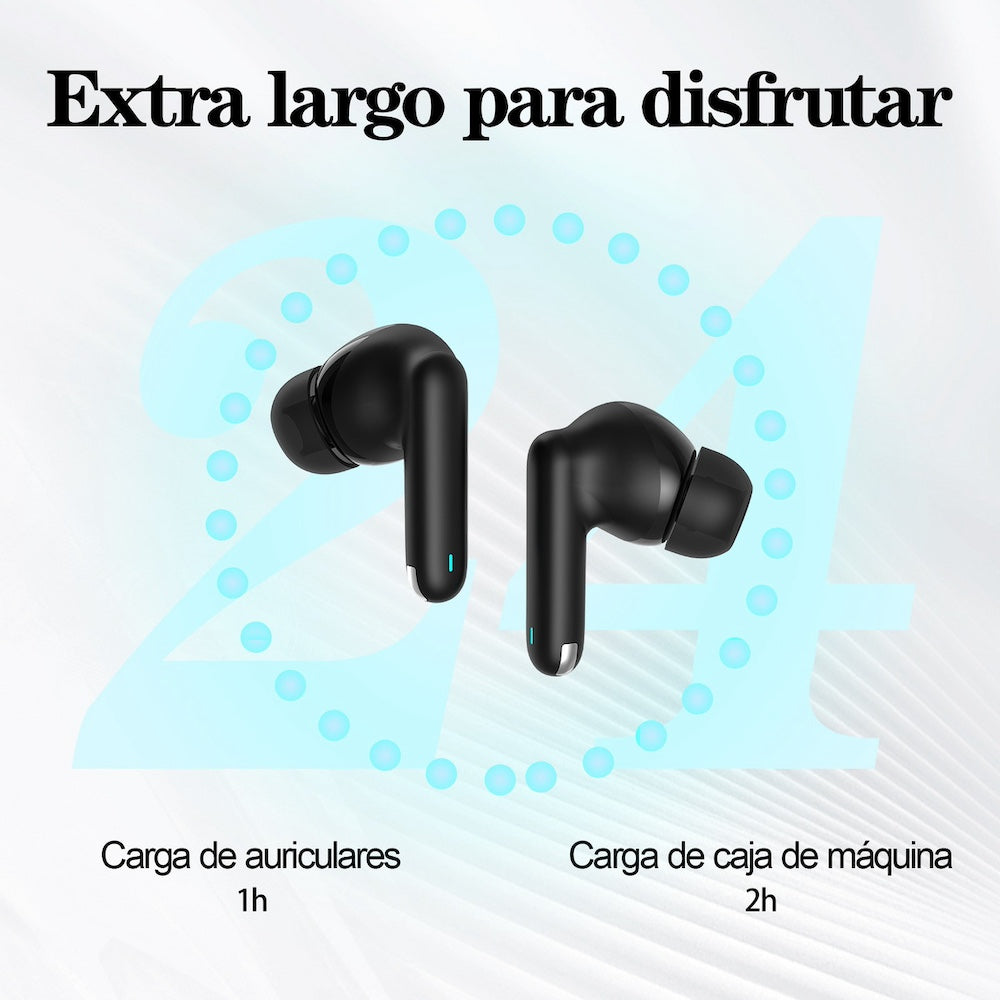 Audífonos Bluetooth Inalámbricos NEBRO WE017 Sonido Estéreo HD 26 Horas Batería