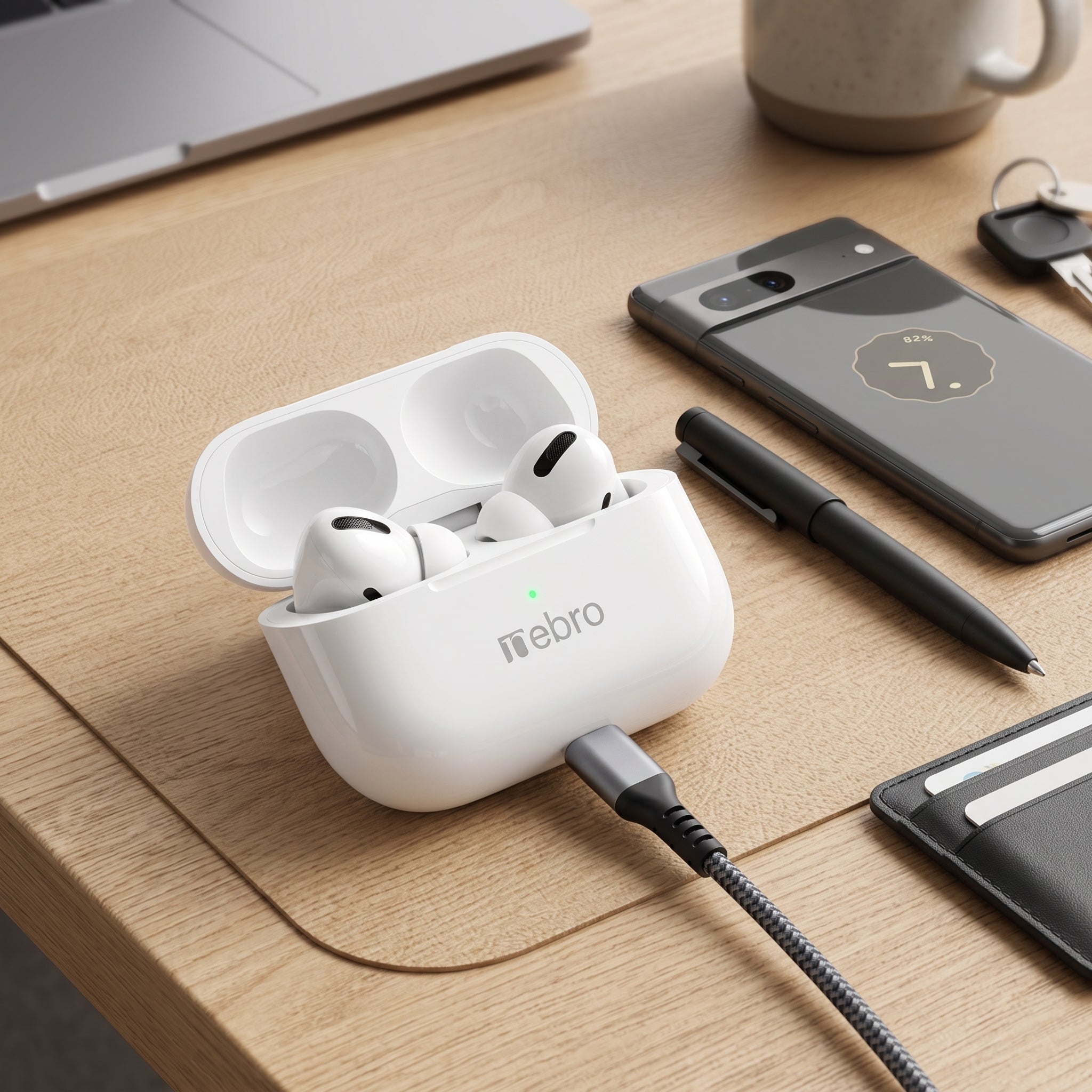 Audífonos Inalámbricos In Ear Nebro WE-013 Bluetooth Sonido Estéreo Control Táctil